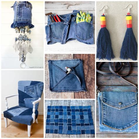 jenuchdiy&craft|30 Denim Upcycling Ideas Using Old Jeans .